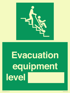 Evacuation equipment level